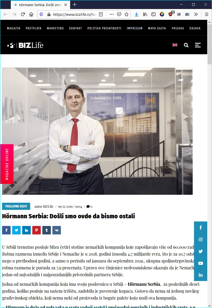 fotografija za intervju za novine