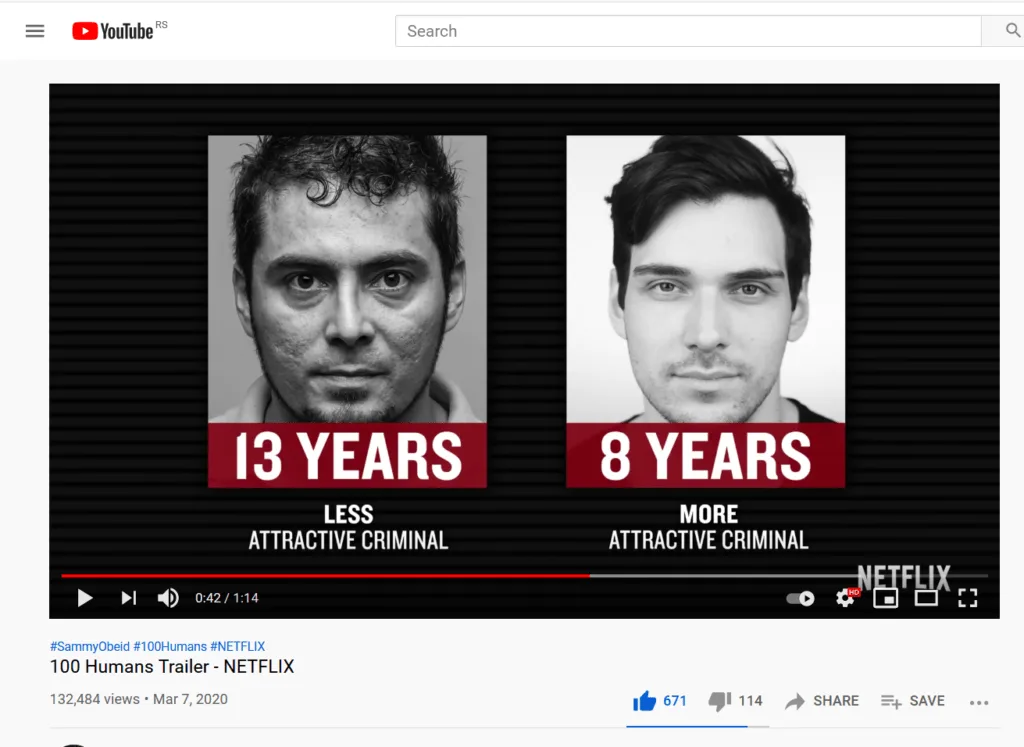 screen shot iz serije 100 Humans