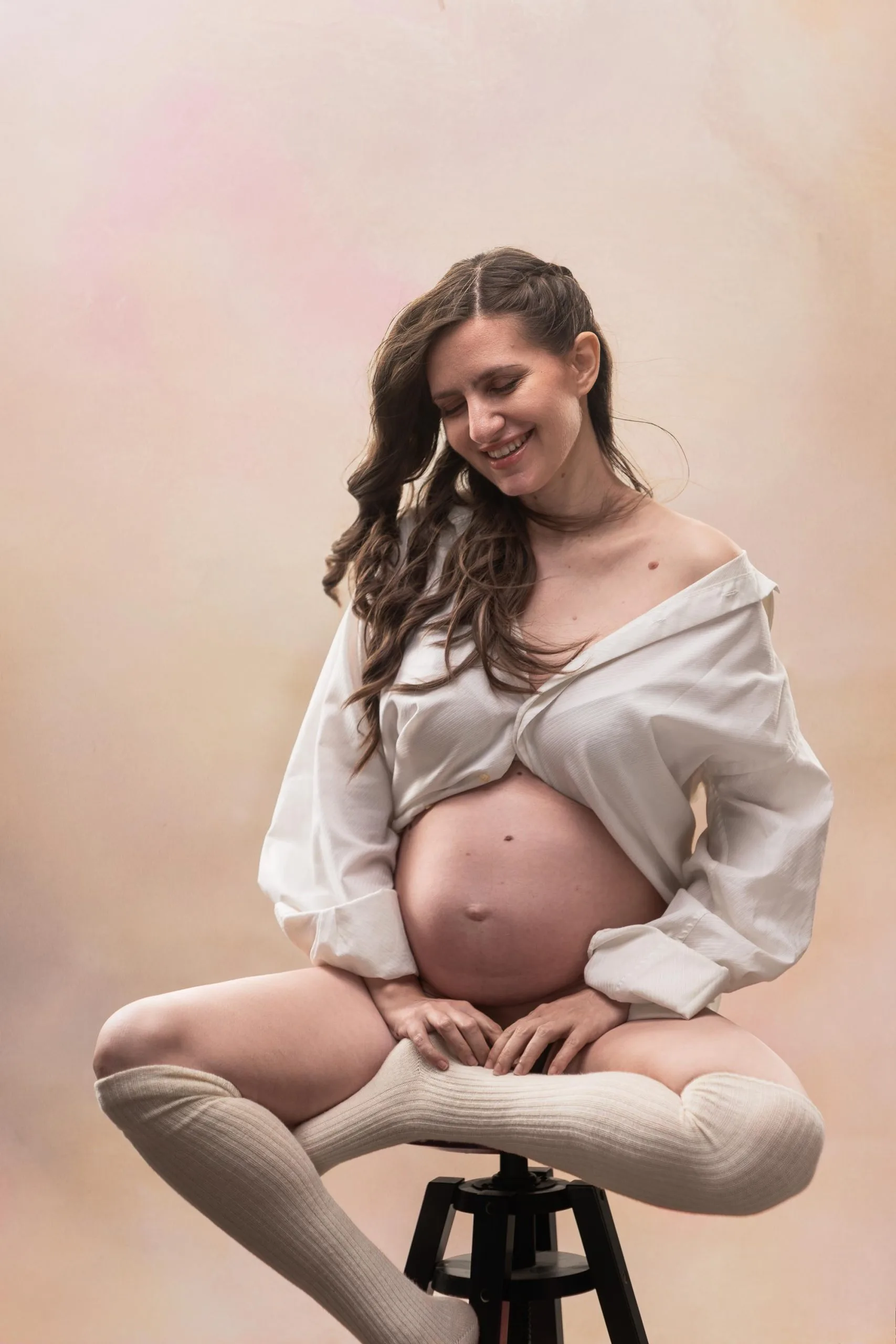 Trudnički portret u studiju Milana Stojanovića, Novi Sad